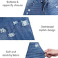 Womens Plus Size Skinny Jeans Stretchy High Waisted Ankle Jean