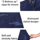 Womens Plus Size Skinny Jeans Stretchy High Waisted Ankle Jean