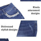 Womens Plus Size Skinny Jeans Stretchy High Waisted Ankle Jean