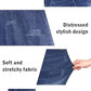 Womens Plus Size Skinny Jeans Stretchy High Waisted Ankle Jean