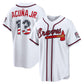 Atlanta Braves #13 Puhicsld Acu?a Jr. USA 250 Fourth of July Home Stadium Jersey - White Puhics