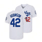 Brooklyn Dodgers #42 Jackie Robinson Mitchell & Ness Authentic Jersey - White Stitched Baseball Jersey
