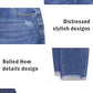 Womens Plus Size Skinny Jeans Stretchy High Waisted Ankle Jean