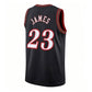 PH.76ers #23 LeBron James Black Swingman Jersey - Icon Edition Stitched American Basketball Jersey