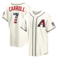 Arizona Diamondbacks #7 Corbin Carroll USA 250 Fourth of July Home Stadium Jersey - Cream Puhics