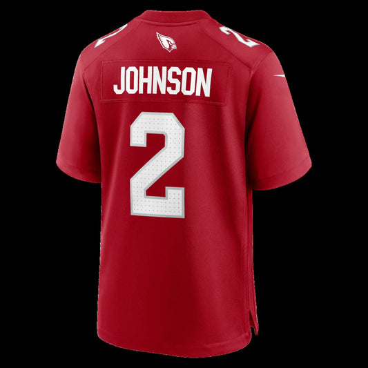 A.Cardinals #2 Will Johnson Cardinal Team Game Stitched American Football Jerseys