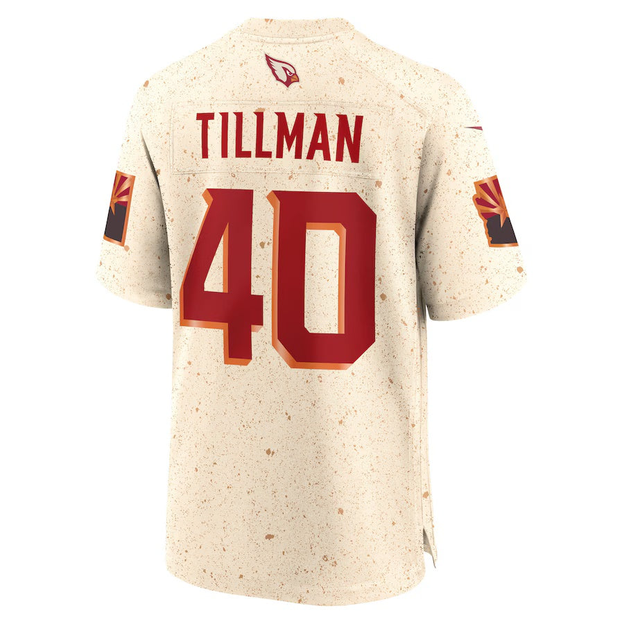 A.Cardinals #40 Pat Tillman 2025 Rivalries Collection Retired Player Game Jersey - Natural Stitched American Football Jerseys