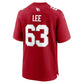 A.Cardinals #63 Vershon Lee Cardinal Team Game Football Jersey