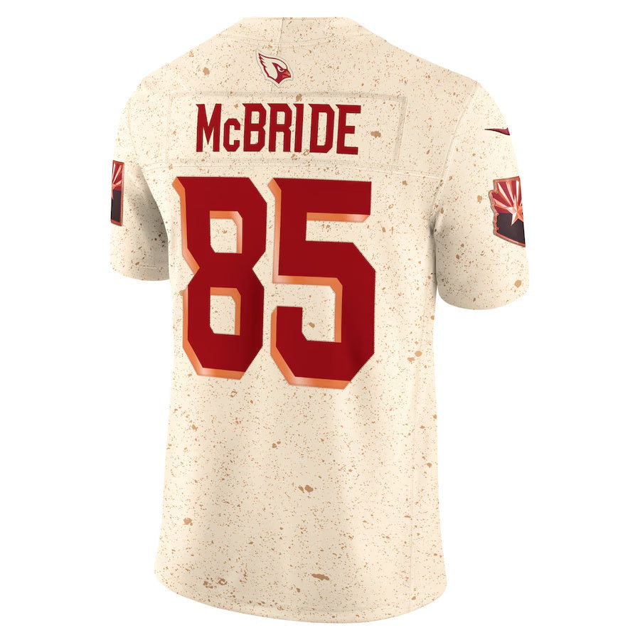 A.Cardinals #85 Trey McBride 2025 Rivalries Collection Limited Jersey - Natural Stitched American Football Jerseys