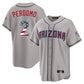 Arizona Diamondbacks #2 Geraldo Perdomo Player Gray USA 250 Fourth of July Home Game Stitched Baseball Jersey