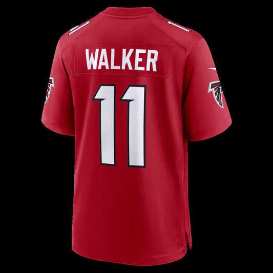 A.Falcons #11 Jalon Walker Red Game Stitched American Football Jerseys