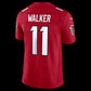 A.Falcons #11 Jalon Walker Red Vapor F.U.S.E. Sewn Down Limited Stitched American Football Jerseys