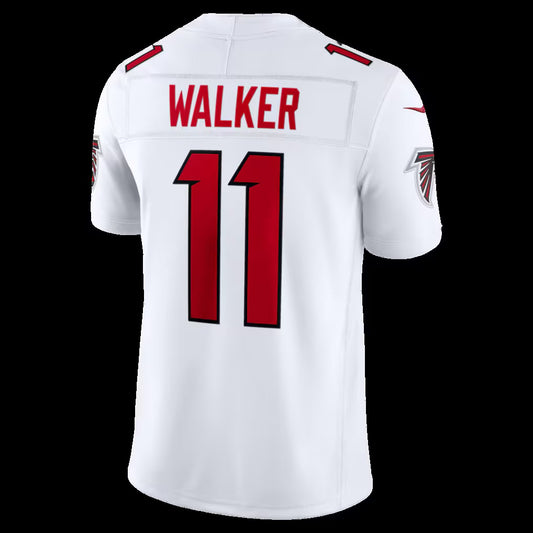 A.Falcons #11 Jalon Walker White Vapor F.U.S.E. Sewn Down Limited Stitched American Football Jerseys