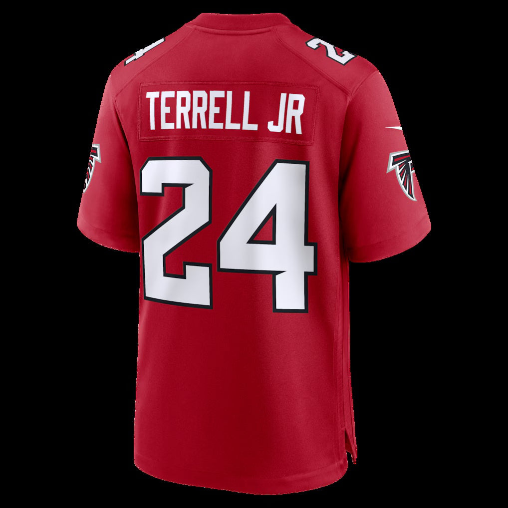 A.Falcons #24 A.J. Terrell Red Game Stitched American Football Jerseys
