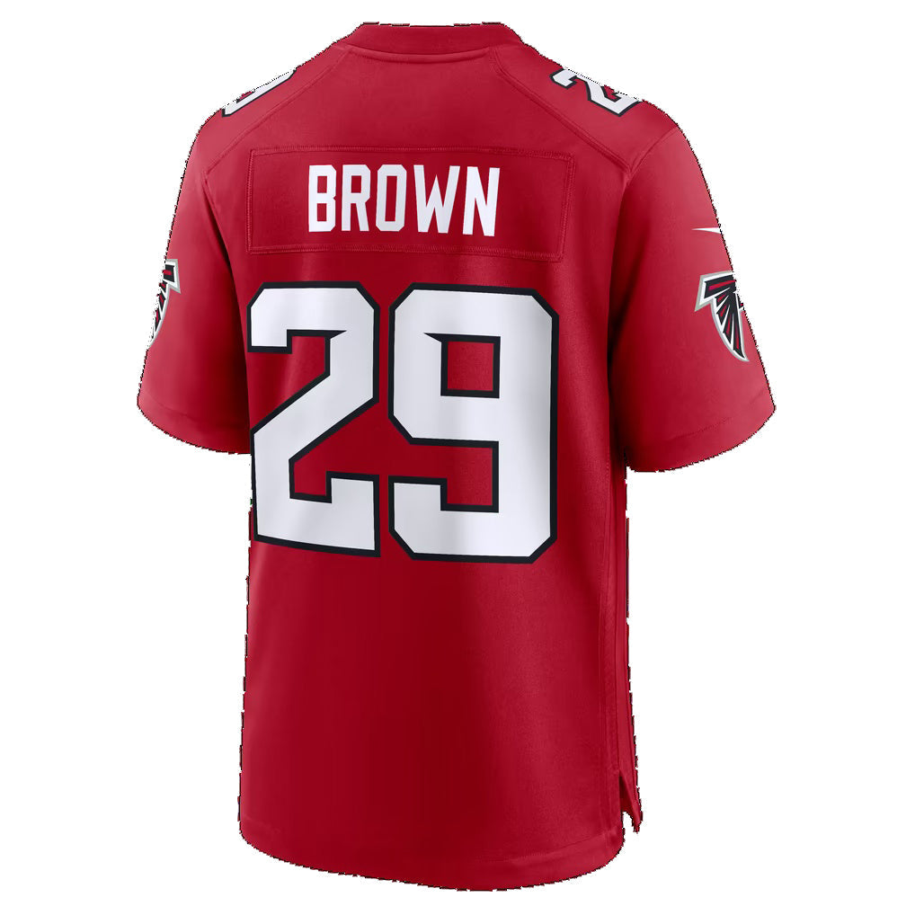 A.Falcons #29 Sydney Brown Red Team Game Football Jersey