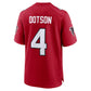 A.Falcons #4 Jahan Dotson Red Team Game Stitched Football American Jersey