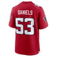 A.Falcons #53 Kendal Daniels Red Team Game Football Jersey