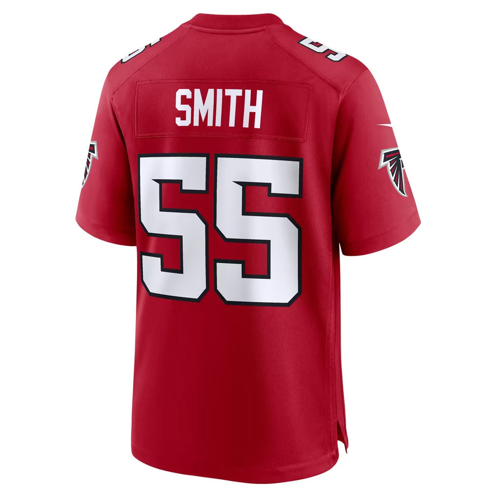 A.Falcons #55 Za'Darius Smith Red Team Game Football Jersey