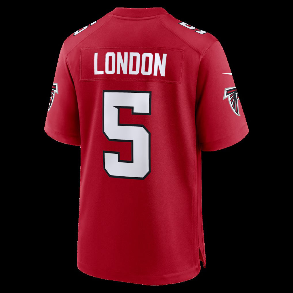 A.Falcons #5 Drake London Red Game Stitched American Football Jerseys