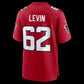 A.Falcons #62 Corey Levin Red Team Game Stitched Football American Jersey