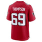 A.Falcons #69 Anterio Thompson Red Team Game Football Jersey