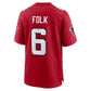 A.Falcons #6 Nick Folk Red Team Game Stitched Football American Jersey