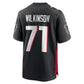A.Falcons #71 Elijah Wilkinson Black Team Game Stitched American Football Jerseys