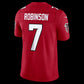 A.Falcons #7 Bijan Robinson Red Vapor F.U.S.E. Sewn Down Limited Stitched American Football Jerseys
