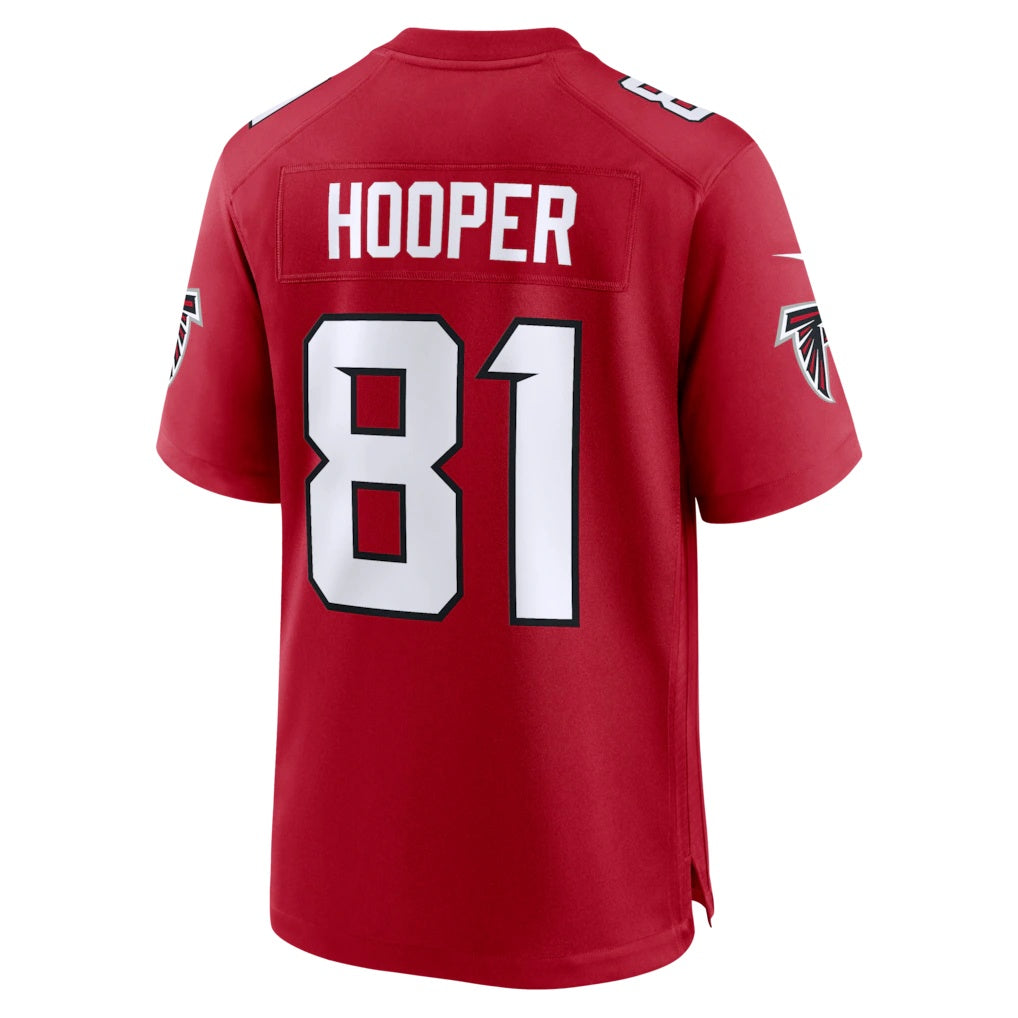 A.Falcons #81 Austin Hooper Red Team Game Stitched Football American Jersey