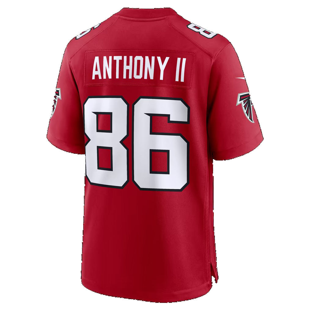 A.Falcons #86 Vinny Anthony II Red Team Game Football Jersey