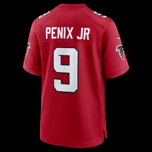 A.Falcons #9 Michael Penix Jr. Red Game Stitched American Football Jerseys