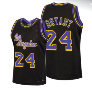 LA.Lakers #24 Kobe Bryant  Classics Jersey Gold Stitched American Basketball Jersey