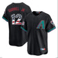 Arizona Diamondbacks #12 Lourdes Gurriel Jr Player Black USA 250 Fourth of July Home Game Stitched Baseball Jersey