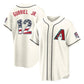 Arizona Diamondbacks #12 Lourdes Gurriel Jr Player Cream USA 250 Fourth of July Home Game Stitched Baseball Jersey