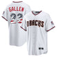 Arizona Diamondbacks #23 Zac Gallen Player White USA 250 Fourth of July Home Game Stitched Baseball Jersey