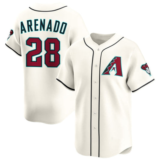 Arizona Diamondbacks #28 Nolan Arenado Cream Home Limited Baseball Jersey