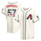 Arizona Diamondbacks #57 Eduardo Rodriguez Player Cream USA 250 Fourth of July Home Game Stitched Baseball Jersey