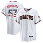 Arizona Diamondbacks #57 Eduardo Rodriguez Player White USA 250 Fourth of July Home Game Stitched Baseball Jersey