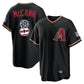 Arizona Diamondbacks #8 James McCann Player Black USA 250 Fourth of July Game Home Stitched Baseball Jersey