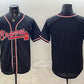 Atlanta Braves Blank 2026 Fashion Replica Black Out Stitched Jersey