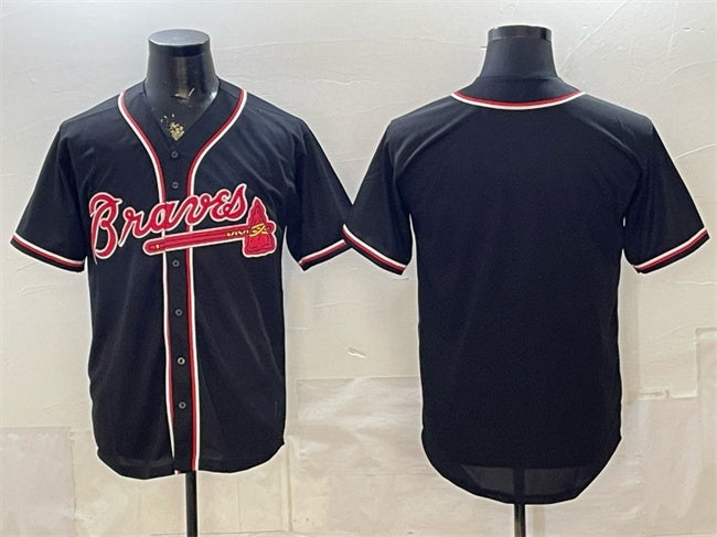 Atlanta Braves Blank 2026 Fashion Replica Black Out Stitched Jersey