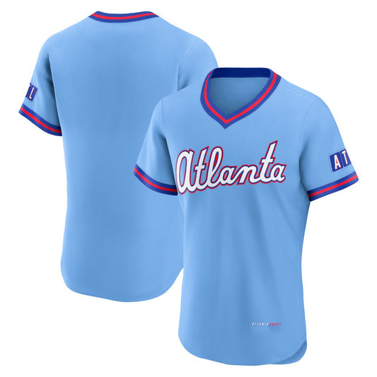 Atlanta Braves Powder Blue 2026 City Connect Authentic Stitched Baseball Jersey
