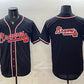 Atlanta Braves Team Big Logo 2026 Fashion Replica Black Out Stitched Jersey