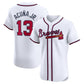 Atlanta Braves #13 Ronald Acuña Jr. Home Elite Jersey - White Baseball Jerseys