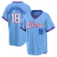 Atlanta Braves #18 Mike Yastrzemski Powder Blue 2026 City Connect Stadium Stitched Baseball Jersey