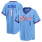 Atlanta Braves #1 Ozzie Albies Powder Blue 2026 City Connect Stadium Stitched Baseball Jersey
