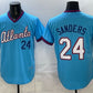 Atlanta Braves #24 Deion Sanders Powder Blue 2026 City Connect Stadium Stitched Jersey