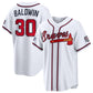 Atlanta Braves #30 Drake Baldwin 2026 All-Star Game White Replica Baseball Jersey