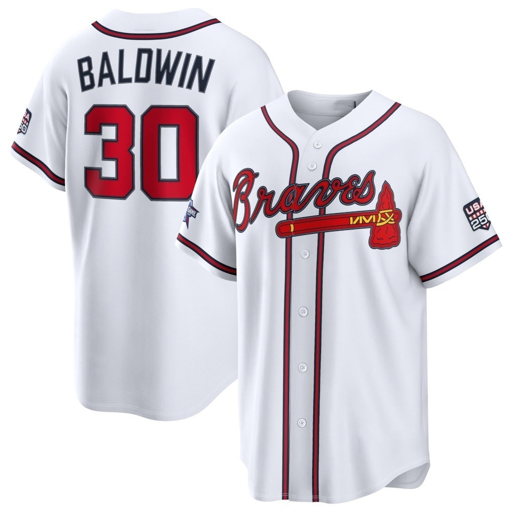 Atlanta Braves #30 Drake Baldwin 2026 All-Star Game White Replica Baseball Jersey