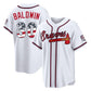 Atlanta Braves #30 Drake Baldwin Player White USA 250 Fourth Of July Limited Home Game Stitched Baseball Jersey